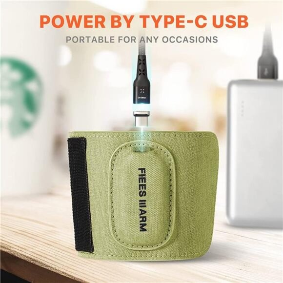 Heating Sleeve Reusable Coffee Warmer with Portable USB Fast Charging Heats Cups - Picture 5 of 6